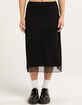 RSQ Womens Low Rise Mesh Midi Skirt image number 2