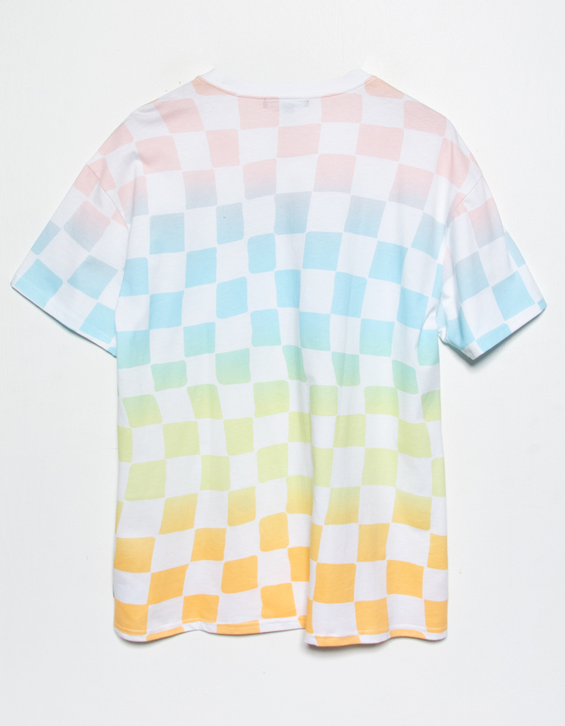 VANS Wavy Check Womens Oversized Tee image number 4