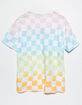 VANS Wavy Check Womens Oversized Tee image number 5