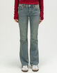 TRUE RELIGION Becca Mid Rise Flap Womens Bootcut Jeans image number 3
