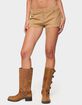 EDIKTED Kyler Corduroy Micro Shorts image number 1