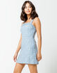 SKY AND SPARROW Square Neck Ditsy Structured Dress image number 1