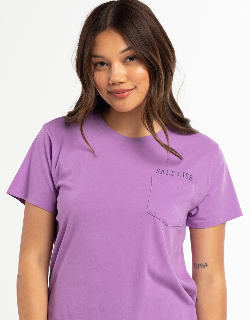 SALT LIFE Sailin Palm Womens Tee image number 1