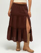 NECTAR CLOTHING Womens Tiered Maxi Skirt image number 2