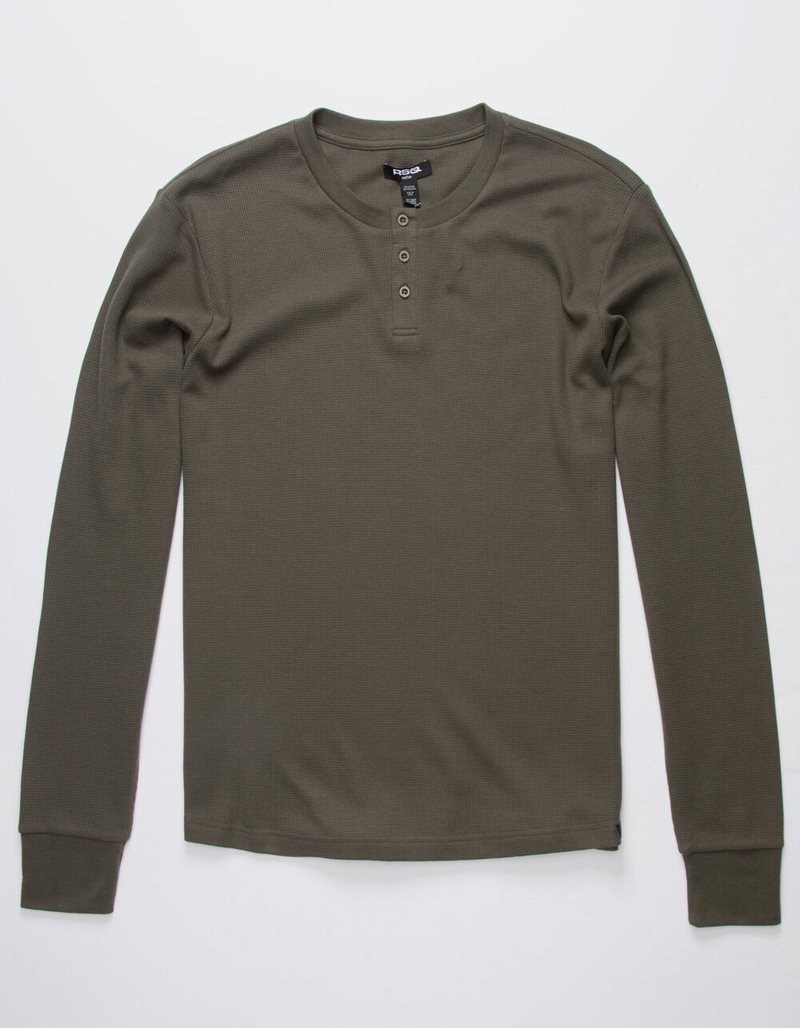 RSQ Mens Thermal Henley image number 1