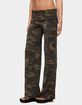 EDIKTED Lumielle Camo Wide Leg Foldover Pants image number 2