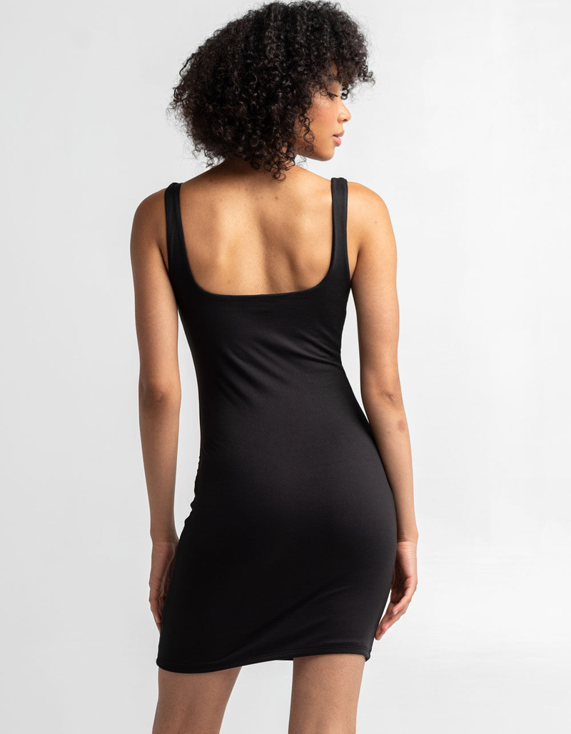 FULL TILT Womens Black Solid Bodycon Dress image number 2