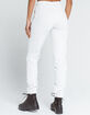 RSQ Womens White Skinny Jogger Sweatpants image number 3