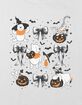 WINNIE THE POOH Spooky Bows Grid Girls Crop Tee image number 2
