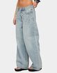 EDIKTED Oaklee Studded Low Rise Baggy Jeans image number 2