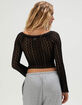FULL TILT Womens Off The Shoulder Lace Top image number 4
