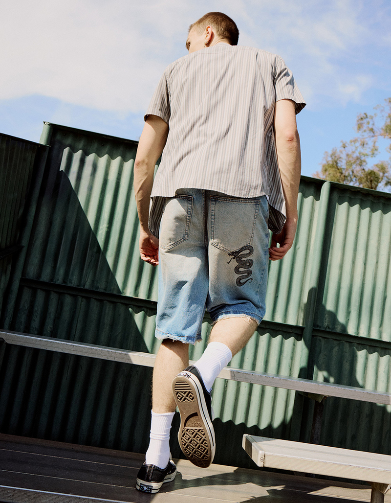 RSQ Mens Embroidered Jorts image number 0