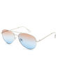 Classic Aviator Braided Temple Sunglasses image number 1