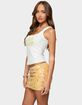EDIKTED Lemon Drop Ribbed Tank Top image number 2