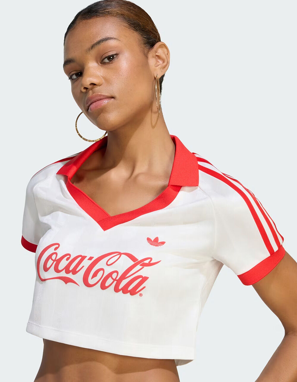 ADIDAS Originals x Coca-Cola Womens Cropped Jersey - WHT/RED | Tillys