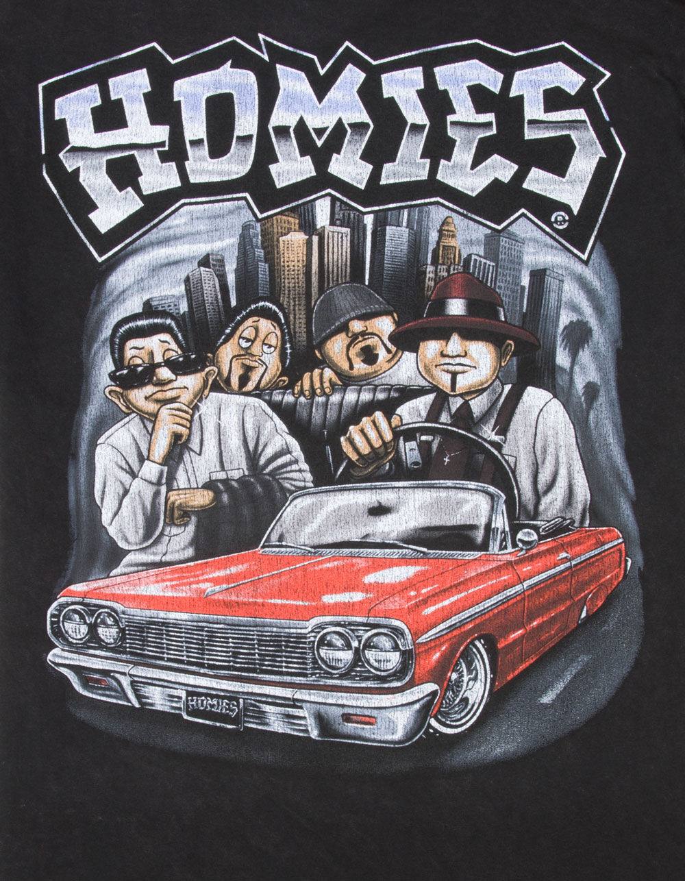 HOMIES Mens Tee - WASHED BLACK - XL | Tillys
