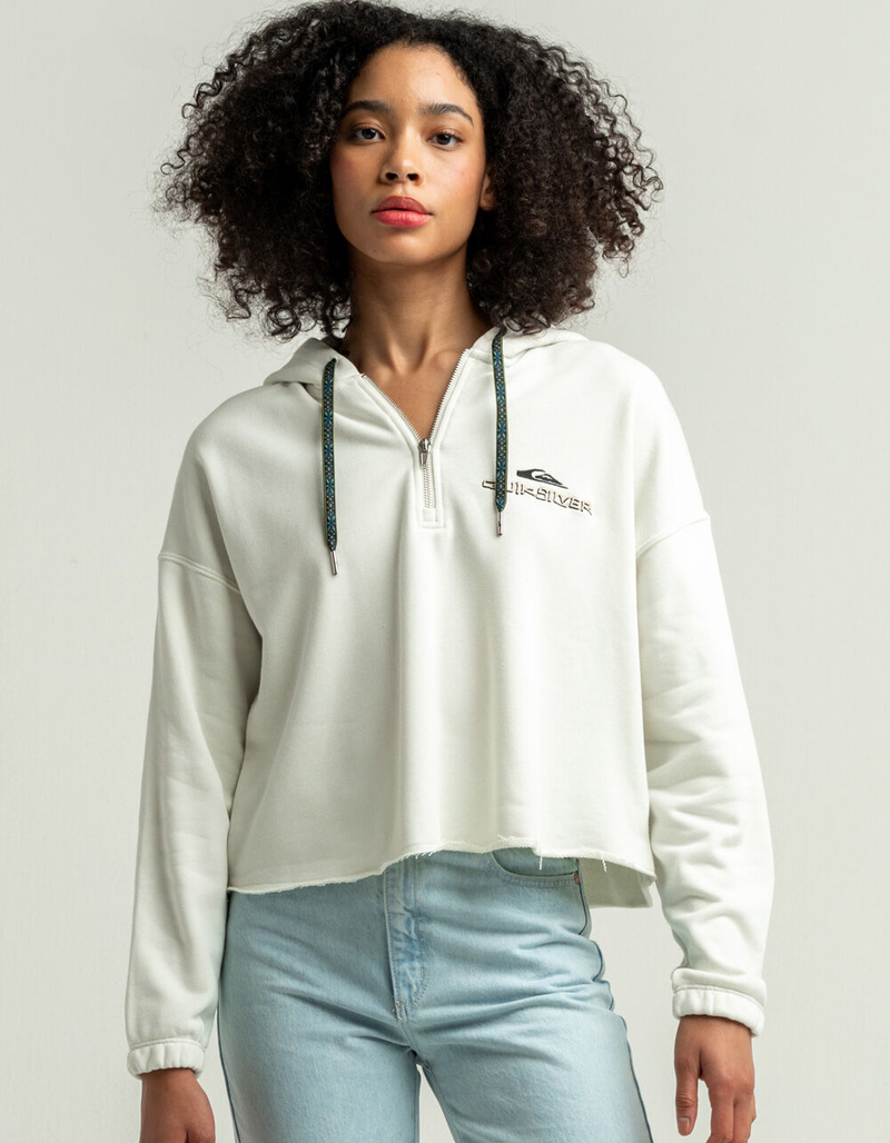 QUIKSILVER Womens 1/4 Zip Hoodie image number 0
