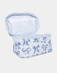 KATYDID Light Blue Toile Coquette Bows Make Up Bag image number 3