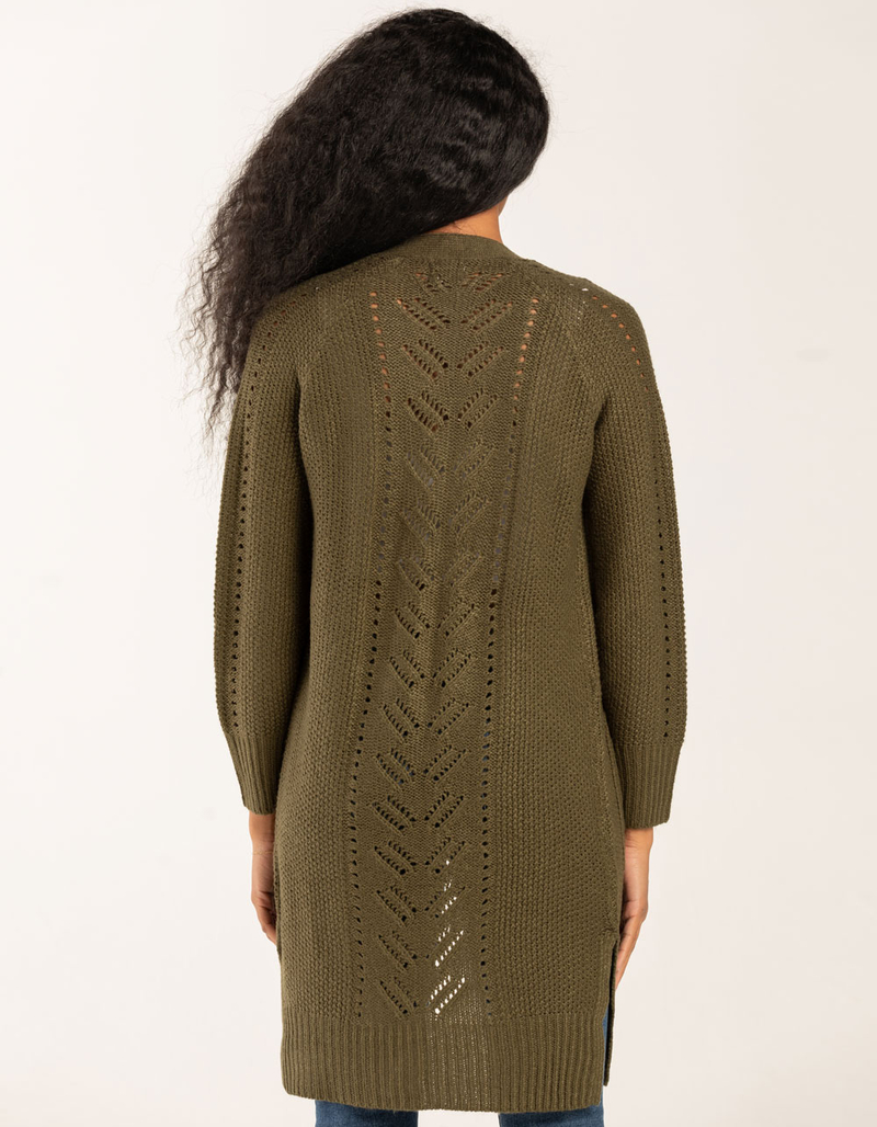 POOF Womens Front Pocket Cardigan image number 2