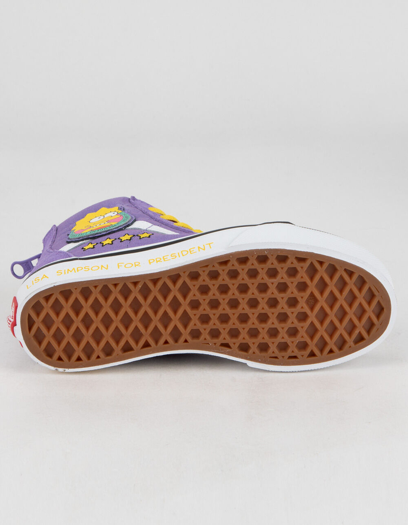 VANS x The Simpsons Lisa For Prez Sk8-Hi Zip Girls Shoes image number 4