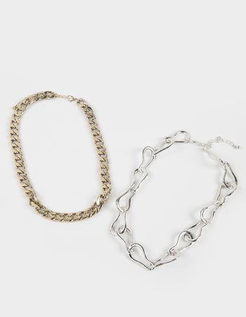 RSQ Oversized Chunky Two Tone Necklace Alternative Image