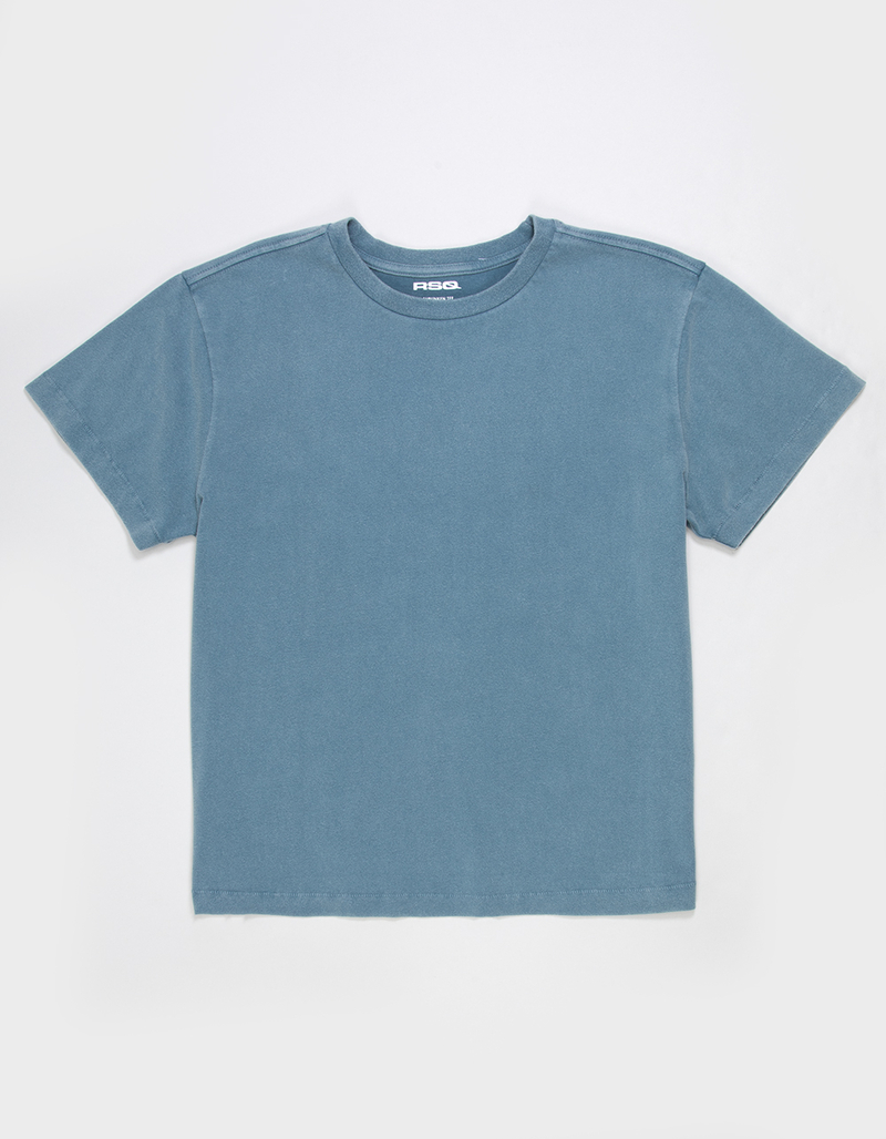 RSQ Mens Washed Shrunken Tee image number 1