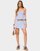 EDIKTED Dora Striped Linen Look Babydoll Top image number 5
