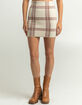 FULL TILT Womens Plaid Sweater Skirt image number 2
