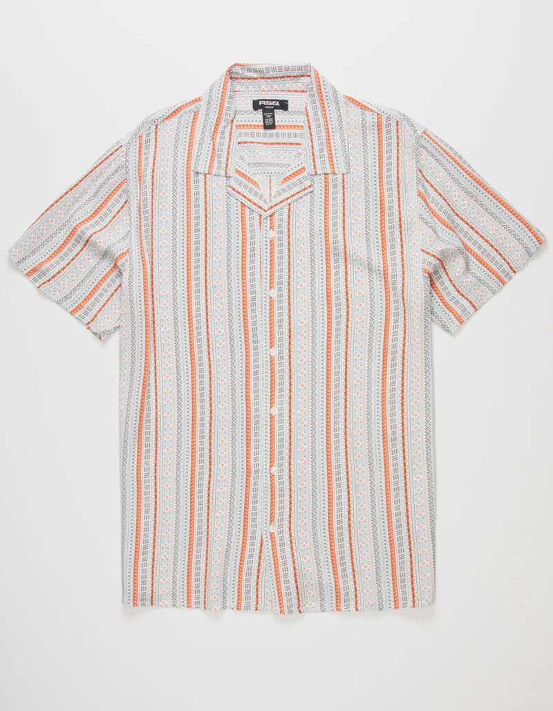 RSQ Striped Mens Button Up Shirt image number 1