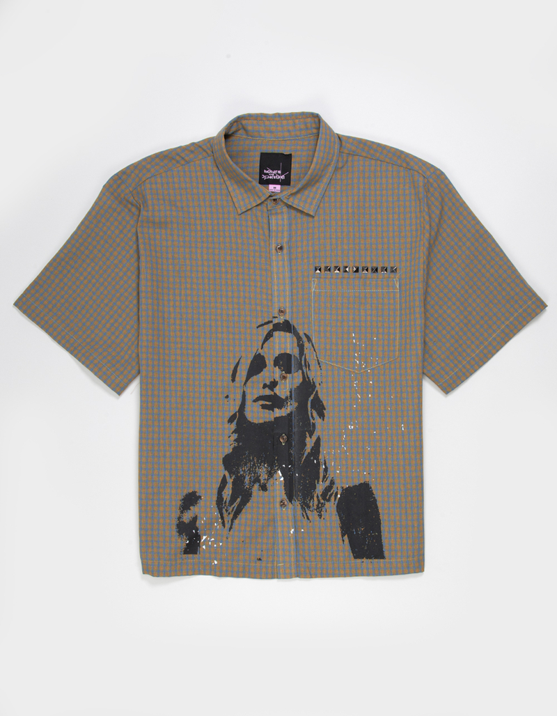 HOURS OF OPERATION Error Mens Button Up Shirt image number 0