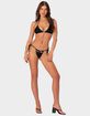 EDIKTED Puka Charm Triangle Bikini Top image number 2
