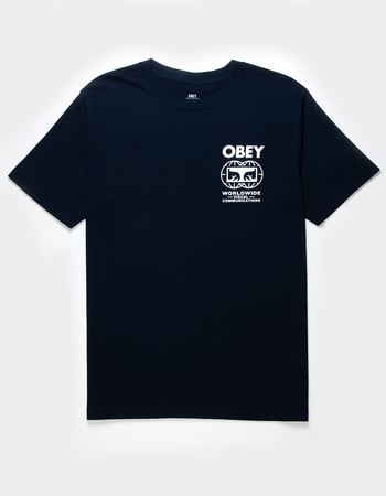 OBEY Global Communications Mens Tee Alternative Image