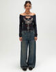 AFFLICTION Endless Faith Womens Long Sleeve Top image number 2