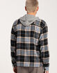 RSQ Mens Plaid Hooded Flannel image number 4