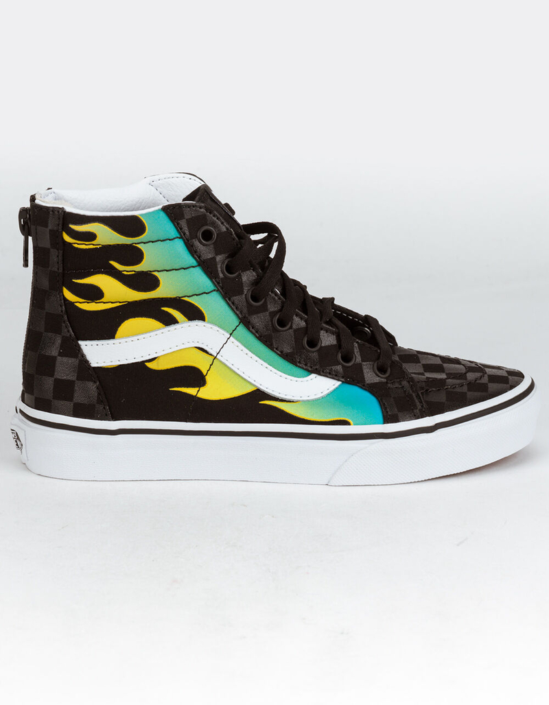 VANS Glow Flame Sk8-Hi Zip Juniors Shoes image number 0