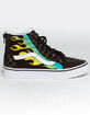 VANS Glow Flame Sk8-Hi Zip Juniors Shoes image number 1
