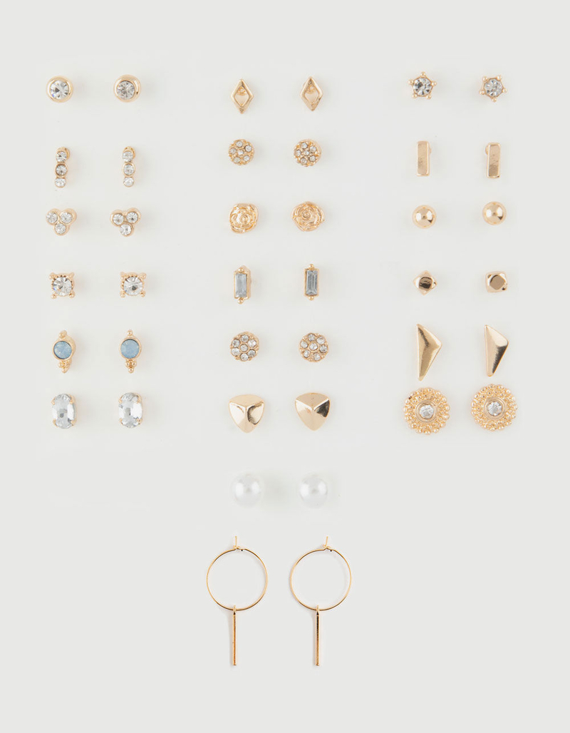 FULL TILT 20 Pack Pearl & Hoop Earring Set image number 0
