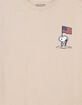 PEANUTS Space Flag Unisex Kids Tee image number 2