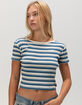 FIVESTAR GENERAL CO. Stripe Knit Womens Tee image number 1