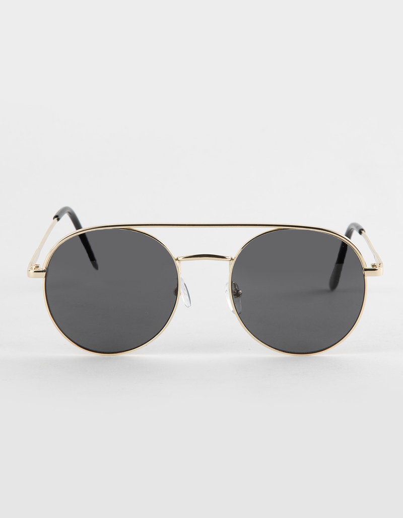 RSQ Retro Metal Round Sunglasses image number 1
