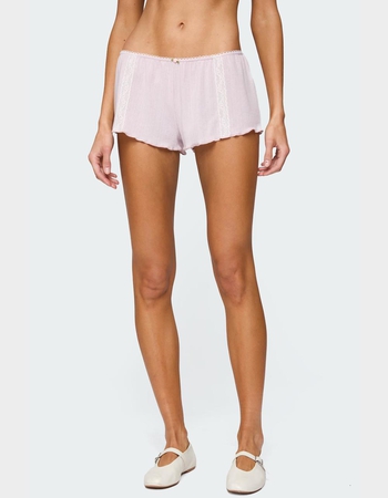 EDIKTED Sephi Lacey Pointelle Shorts Primary Image