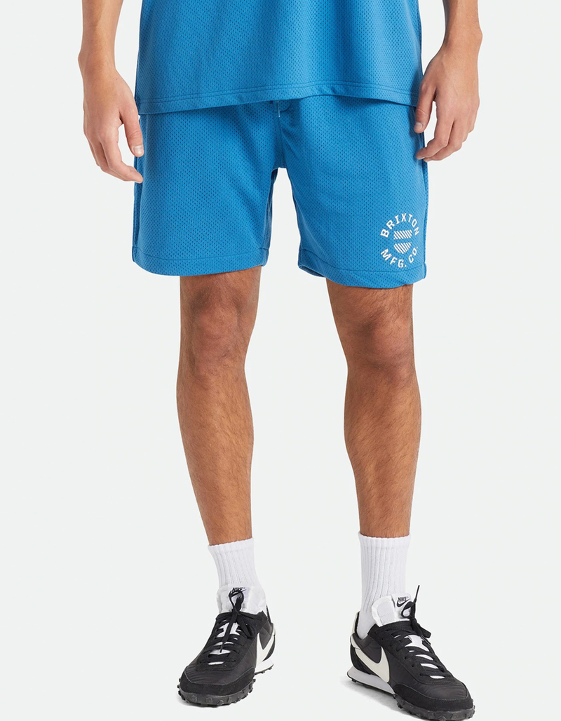 BRIXTON Shield Crest Mens Mesh Shorts image number 1