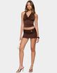 EDIKTED Isaiah Abstract Ring Mini Skirt image number 4