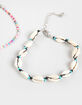 FULL TILT 3 Pack Shell/Sun/Beaded Anklets image number 4