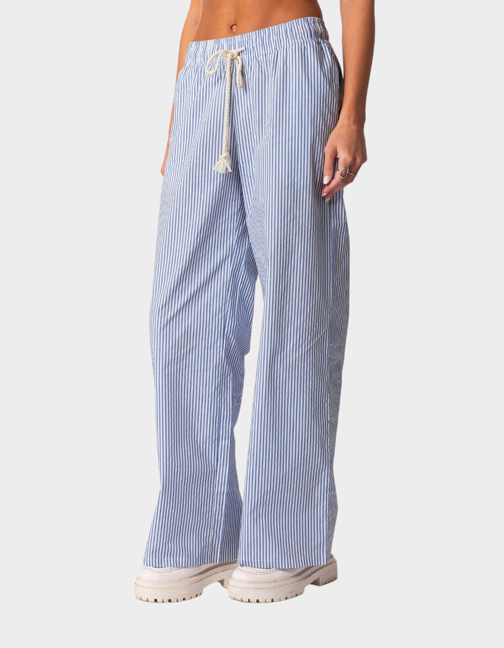 EDIKTED Pinstripe Pants - BLUE | Tillys