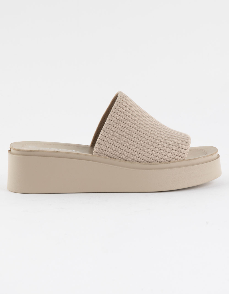 SODA Farley Comfort Womens Platform Slide Sandals image number 1