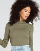 FREE PEOPLE The Rickie Womens Army Top image number 1