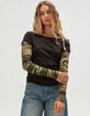 BDG Urban Outfitters Sloane Womens 2fer Long Sleeve Tee image number 1