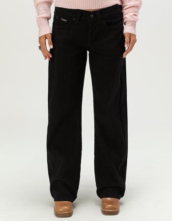 BDG Urban Outfitters Kayla Womens Low Rise Slouchy Texture Jeans Alternative Image