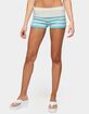 EDIKTED Saphi Striped Foldover Knit Shorts image number 1